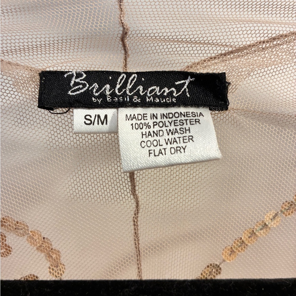 Rebrilliant Gold Sequin Women's Blouse - Picture 5 of 5